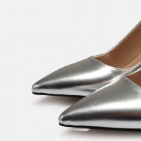 Lame Arkası Açık Stiletto