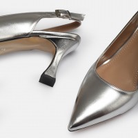 Lame Arkası Açık Stiletto
