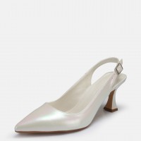 Sedef Yaldızlı Arkası Açık Stiletto