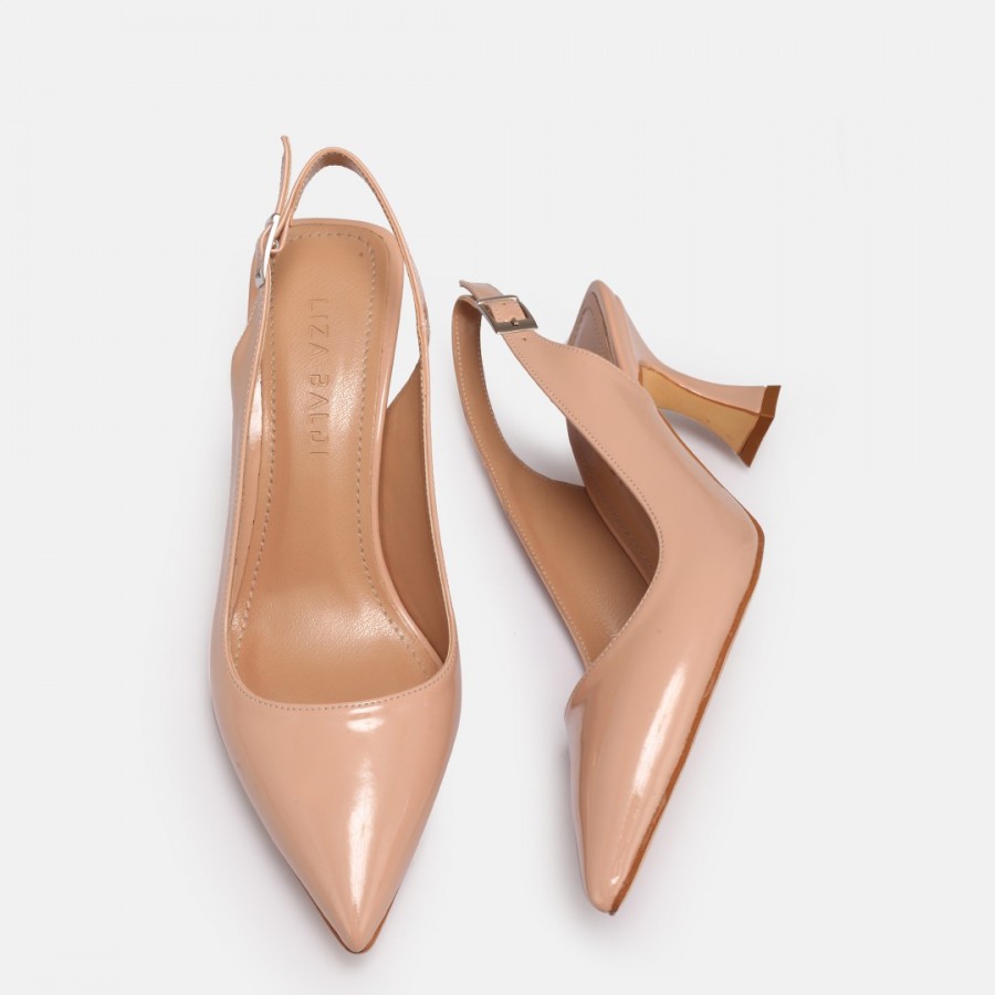 Ten Rugan Arkası Açık Stiletto