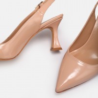 Ten Rugan Arkası Açık Stiletto