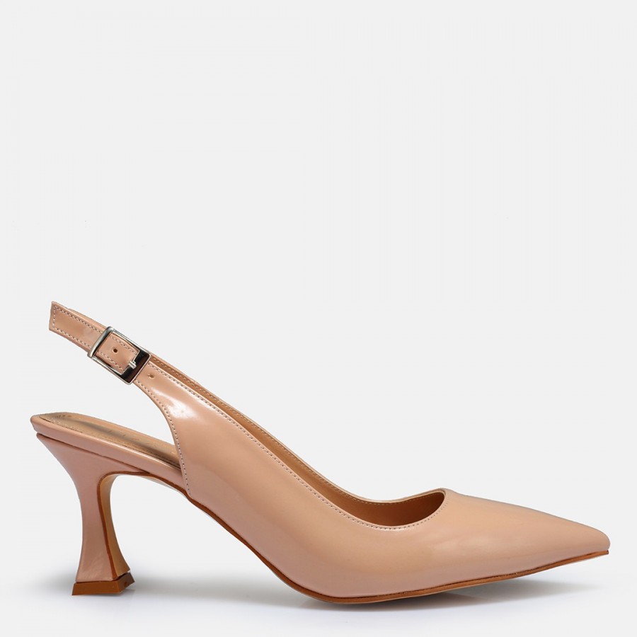 Ten Rugan Arkası Açık Stiletto