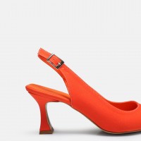 Arkası Açık Stiletto Turuncu