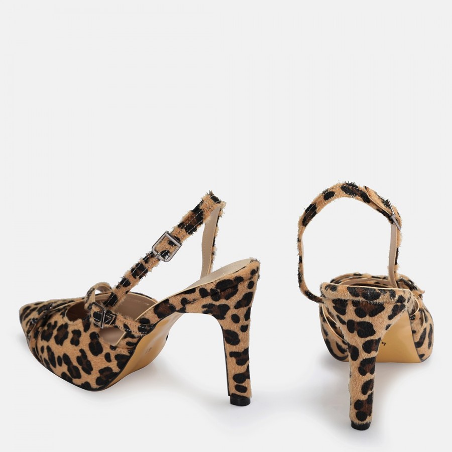Stiletto Leopar Arkası Açık