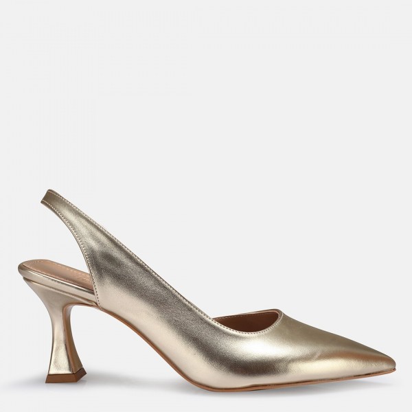 Stiletto Mat Altın Rengi