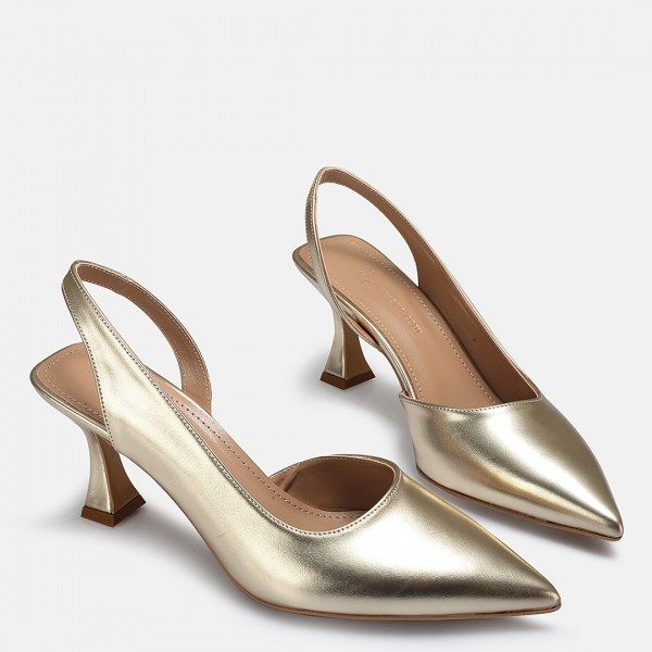 Stiletto Mat Altın Rengi