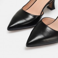 Siyah Arkası Açık Stiletto
