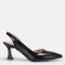 Siyah Arkası Açık Stiletto