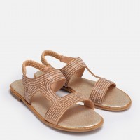 Dore Yaldızlı Taşlı Sandalet