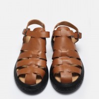 Taba Kafes Model Hakiki Deri Sandalet