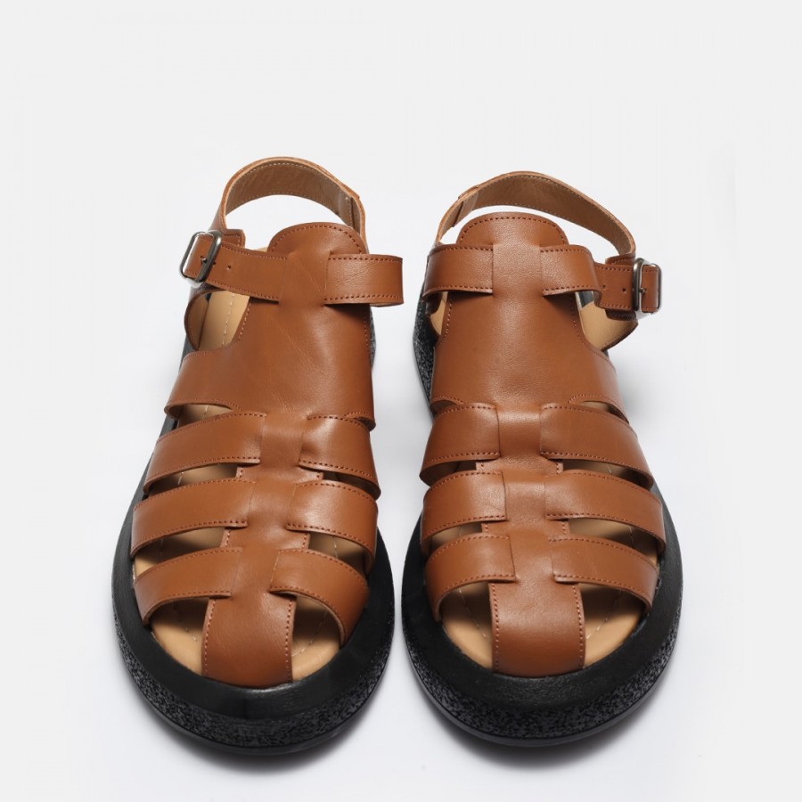 Taba Kafes Model Hakiki Deri Sandalet