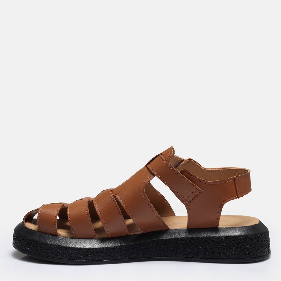 Taba Kafes Model Hakiki Deri Sandalet