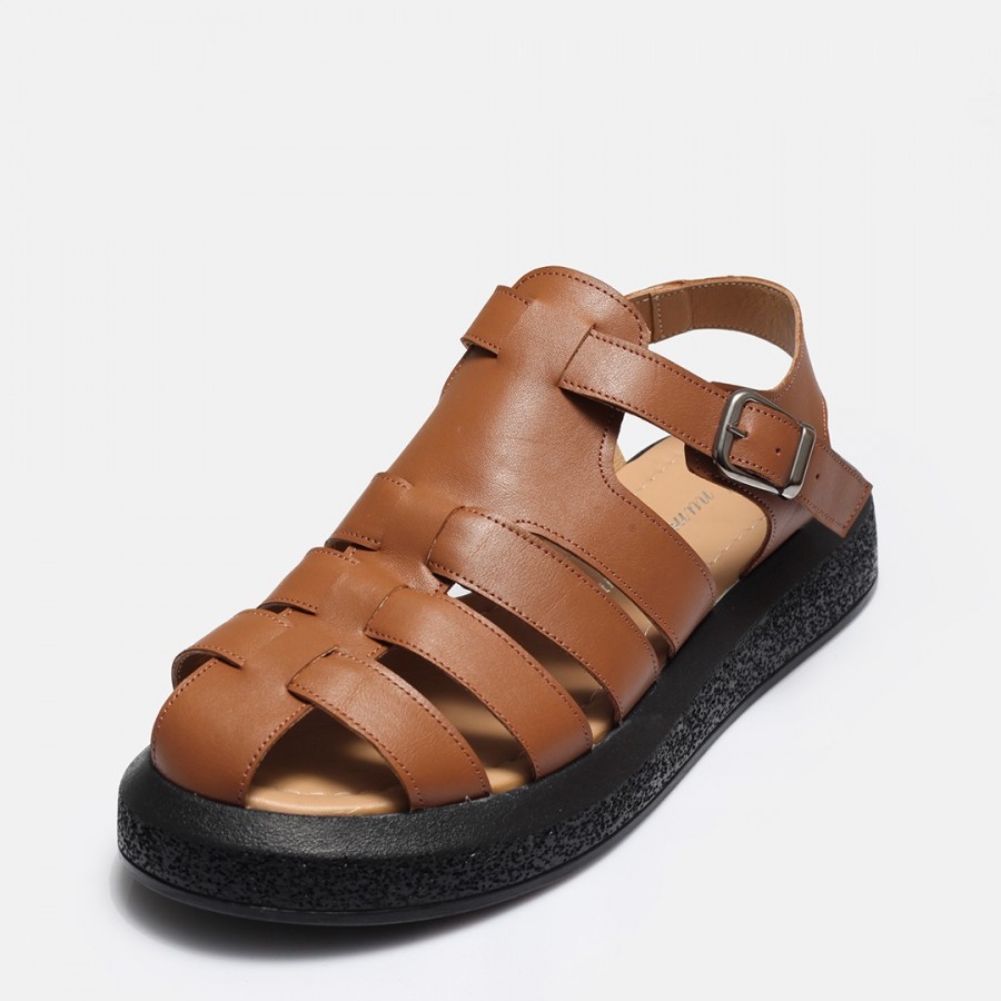 Taba Kafes Model Hakiki Deri Sandalet