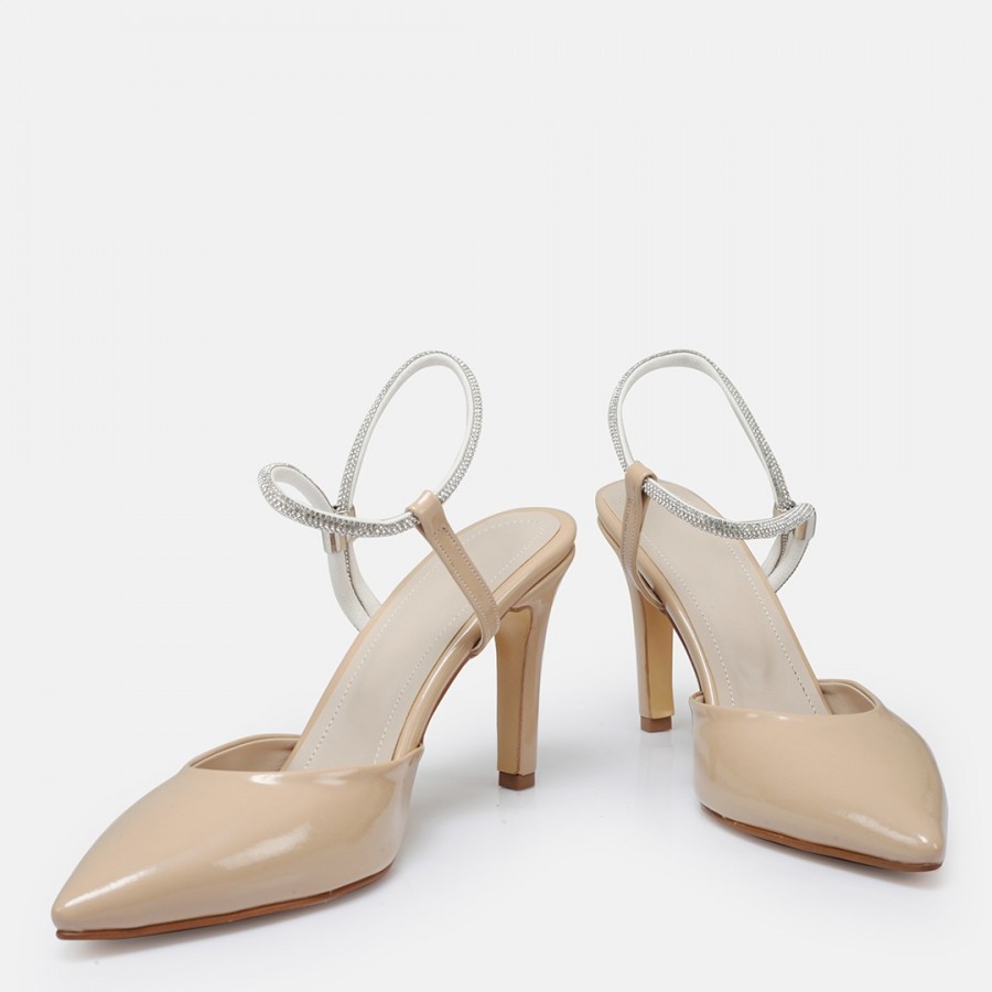 Ten Rugan Taşlı Bilekli Stiletto