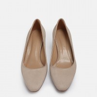 Stiletto Ten Süet Topuklu Ayakkabı