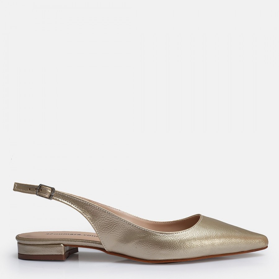 Babet Ayakkabı Altın Stiletto Model