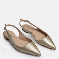 Babet Ayakkabı Altın Stiletto Model