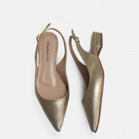Babet Ayakkabı Altın Stiletto Model