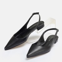 Babet Ayakkabı Siyah Stiletto Model