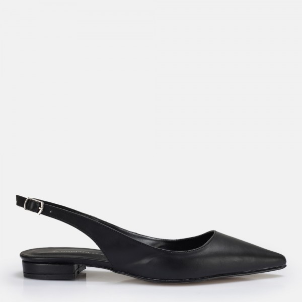 Babet Ayakkabı Siyah Stiletto Model