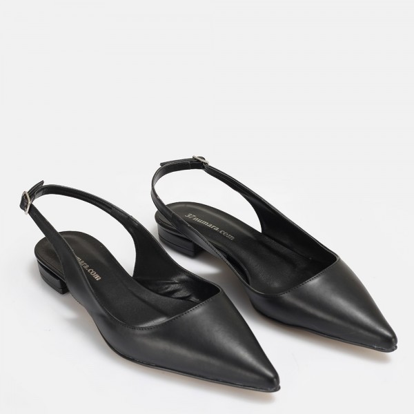 Babet Ayakkabı Siyah Stiletto Model