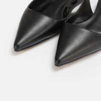 Babet Ayakkabı Siyah Stiletto Model