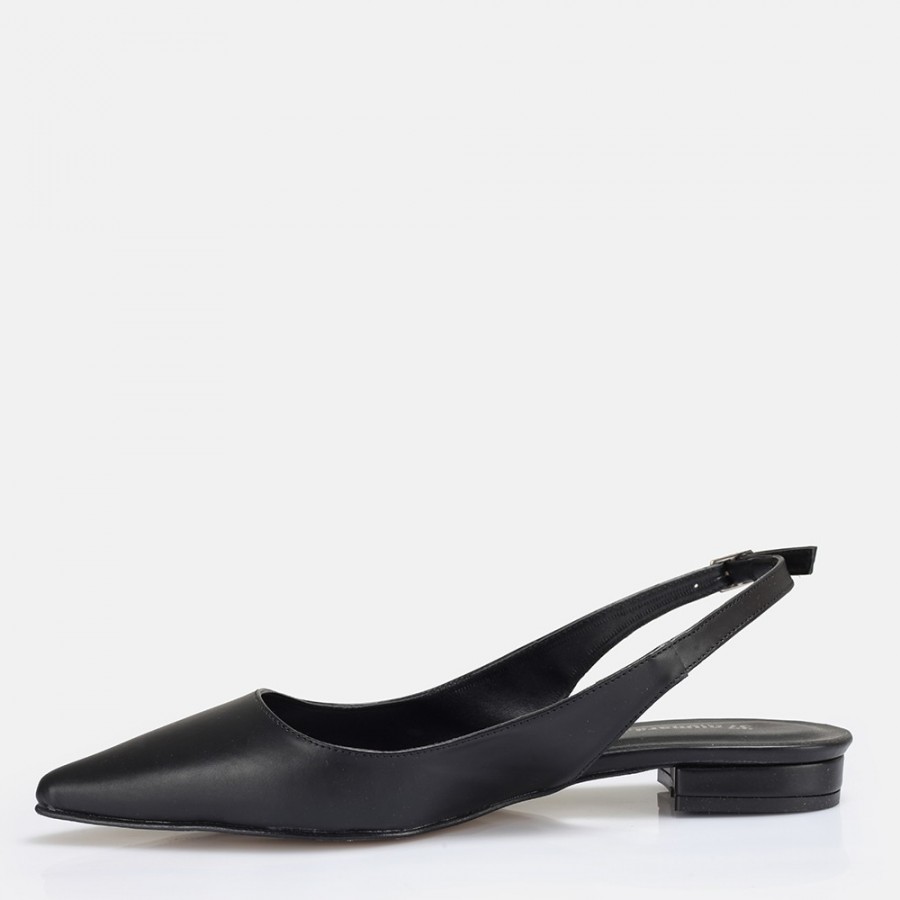 Babet Ayakkabı Siyah Stiletto Model