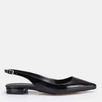Babet Ayakkabı Siyah Rugan Stiletto Model