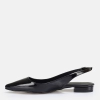 Babet Ayakkabı Siyah Rugan Stiletto Model