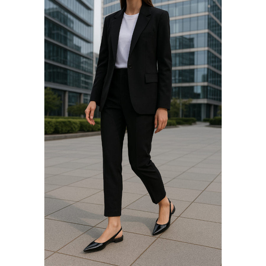 Babet Ayakkabı Siyah Rugan Stiletto Model