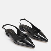 Babet Ayakkabı Siyah Rugan Stiletto Model