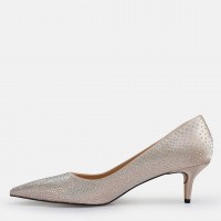 Stiletto Ayakkabı Ten Taşlı