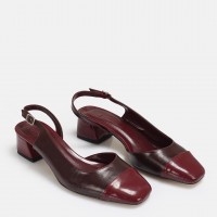 Bordo Topuklu Ayakkabı