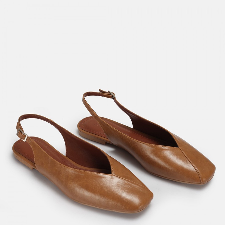Babet Ayakkabı Camel Arkası Açık