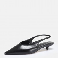Stiletto Siyah Kısa Ökçeli