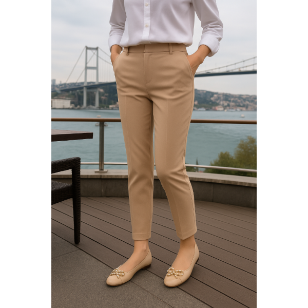 Babet Ayakkabı Ten Zincir Fiyonklu
