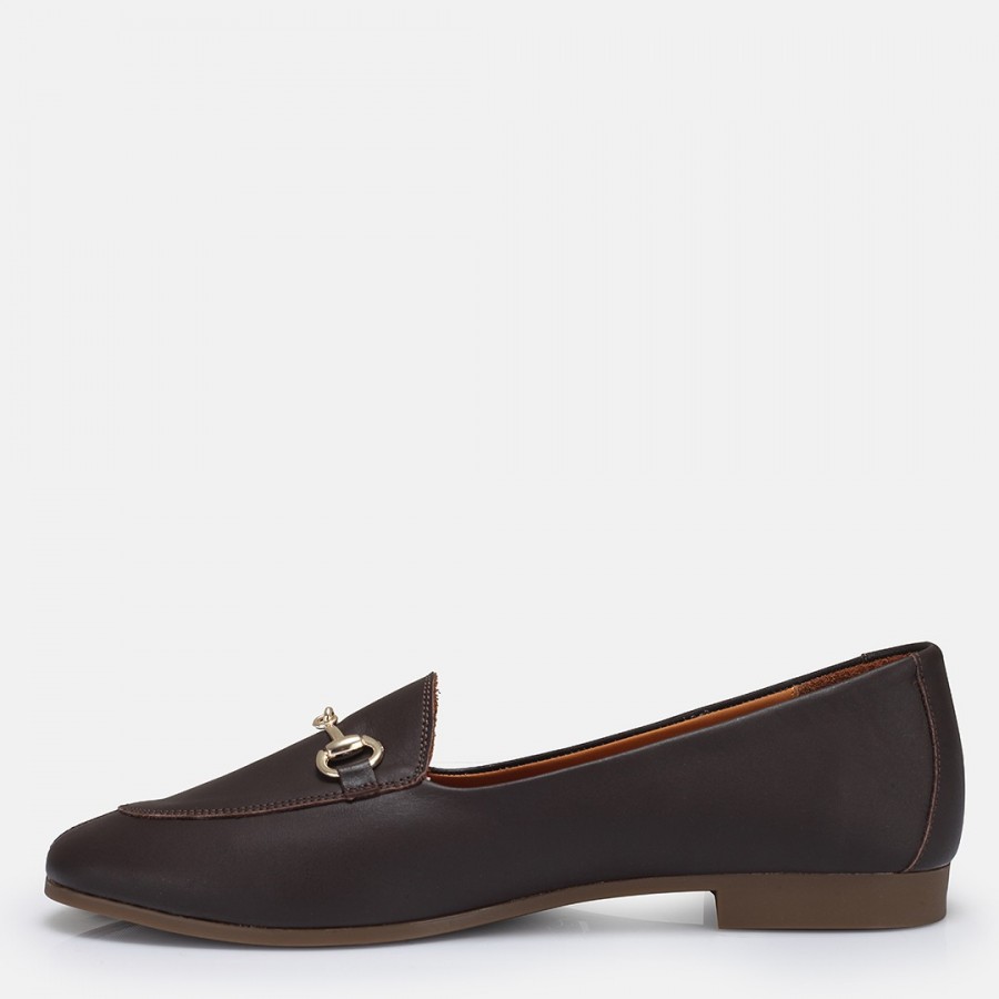 Loafer Ayakkabı Kahverengi Hakiki Deri