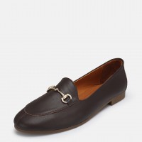 Loafer Ayakkabı Kahverengi Hakiki Deri