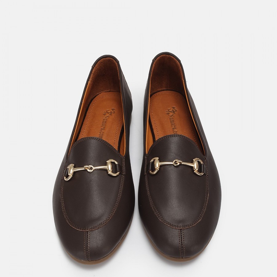 Loafer Ayakkabı Kahverengi Hakiki Deri