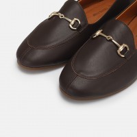 Loafer Ayakkabı Kahverengi Hakiki Deri