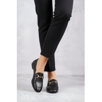 Loafer Ayakkabı Siyah Hakiki Deri