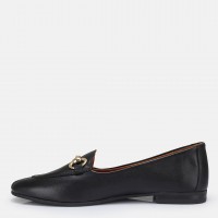 Loafer Ayakkabı Siyah Hakiki Deri
