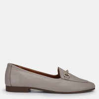 Loafer Ayakkabı Vizon Hakiki Deri