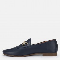 Loafer Ayakkabı Lacivert Hakiki Deri