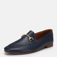Loafer Ayakkabı Lacivert Hakiki Deri