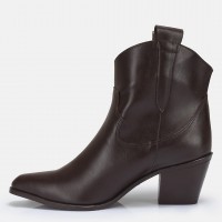 Kahverengi Kovboy Topuklu Bot