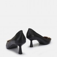 Stiletto Ayakkabı Siyah Tokalı