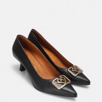 Stiletto Ayakkabı Siyah Tokalı