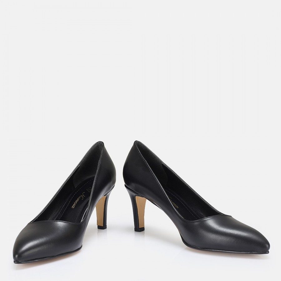 Stiletto Siyah Topuklu Ayakkabı