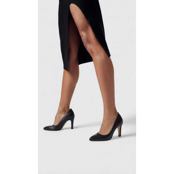 Stiletto Siyah Topuklu Ayakkabı